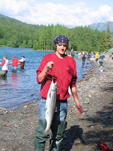 trav1stred Travis' first red salmon