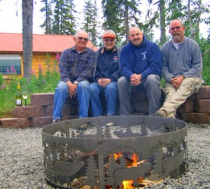 14-pylesatfire Pyle family enjoying fire
