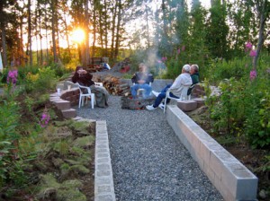 15-firepitdskj Sunset around the campfire