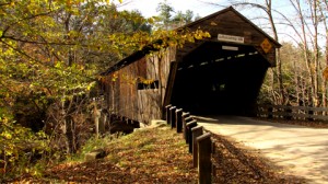 durgin-cb-45nh1 Durgin Covered Bridge, 1869, over Cold river near Sandwich