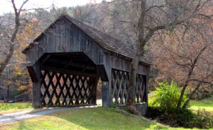 smith-cb70 Smith Covered Bridge, 1870, Barnard Brook near South Pomfret