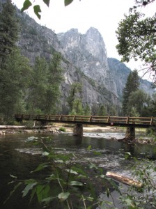 Sentinelrocksmerced Sentinel Rocks above the Merced River