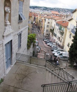Stairs down from Castle